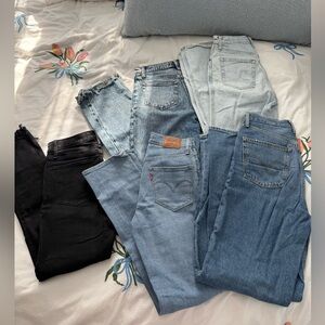 Levi’s Abercrombie & Fitch Women’s Jeans Bundle 25 | 0 Straight, Skinny, 90’s